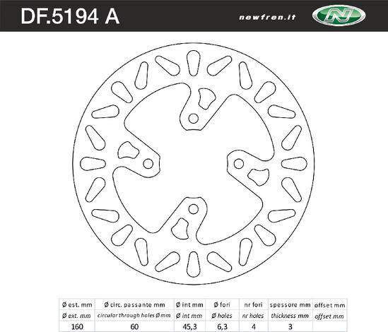 BRACKE DISK KTM SX65